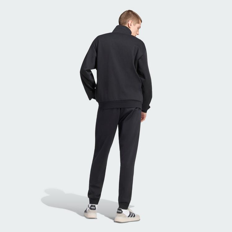 adidas adidas 3-STREIFEN FLEECE TRAININGSANZUG Trainingsanzug Herren - Black / White - 1 | SportScheck