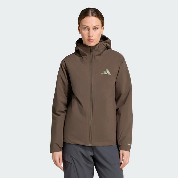 adidas adidas Terrex Multi Essentials CLIMAPROOF Funktionsjacke Damen - Shadow Olive - 0 | SportScheck
