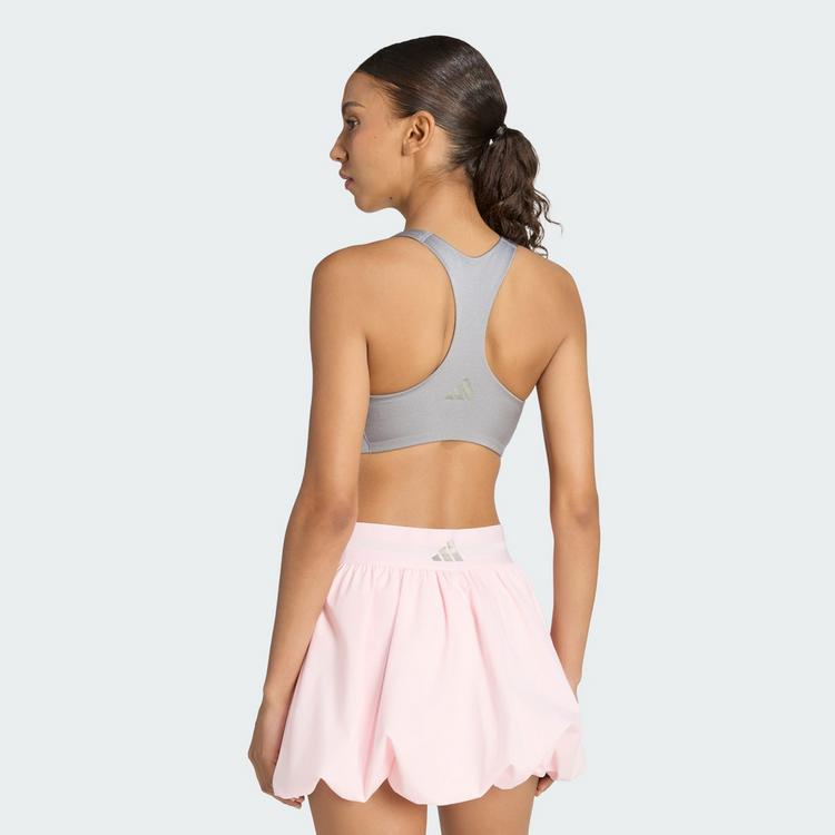 adidas adidas Optime Tennis Sport-BH, mittlerer Halt BH Damen - Grey Three - 1 | SportScheck