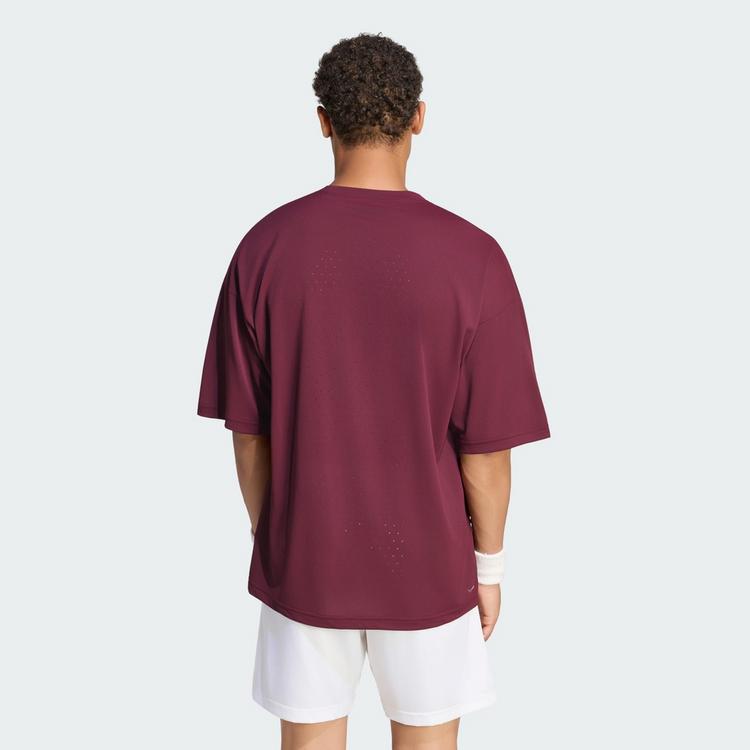adidas adidas TENNIS CLIMACOOL+ T-SHIRT PRO T-Shirt Herren - Maroon - 1 | SportScheck