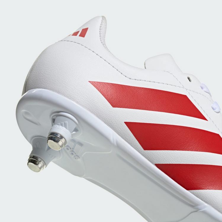 adidas adidas Kids Rugby Schuh, weiche B&ouml;den Fu&szlig;ballschuhe Kinder - Cloud White / Cloud White / Cloud White - 5 | SportScheck