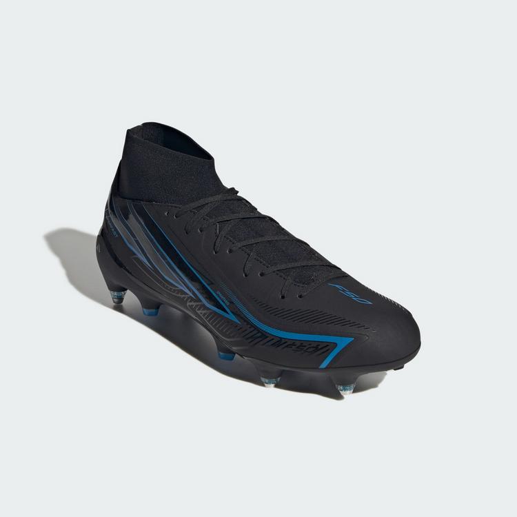 adidas adidas F50 HYPERFAST LEAGUE Mid Fu&szlig;ballschuh, Fu&szlig;ballschuhe - Core Black / Core Black / Lucid Ray Blue - 2 | SportScheck