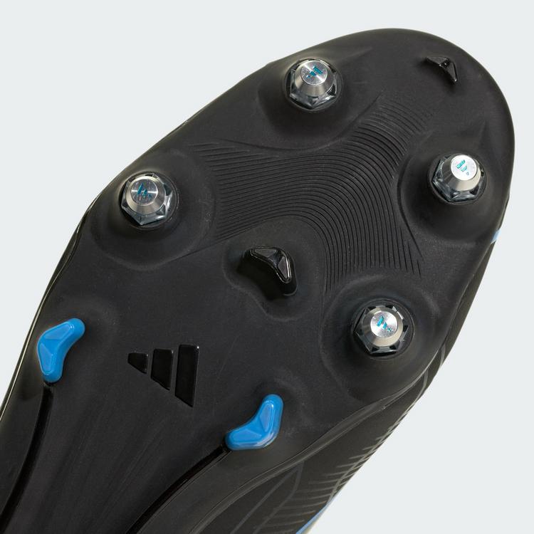 adidas adidas F50 HYPERFAST LEAGUE Mid Fu&szlig;ballschuh, Fu&szlig;ballschuhe - Core Black / Core Black / Lucid Ray Blue - 5 | SportScheck