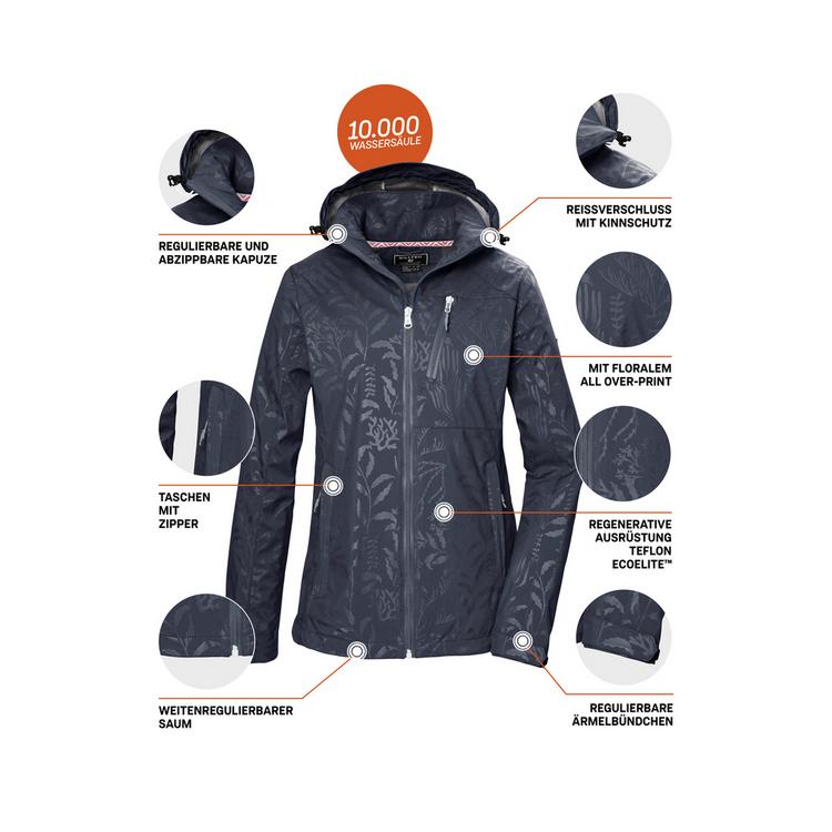 KILLTEC KILLTEC KOS 122 Softshelljacke Damen - Blau3023 - 3 | SportScheck