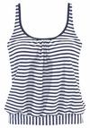VENICE BEACH Bikini Oberteil Damen - marine-wei&szlig;