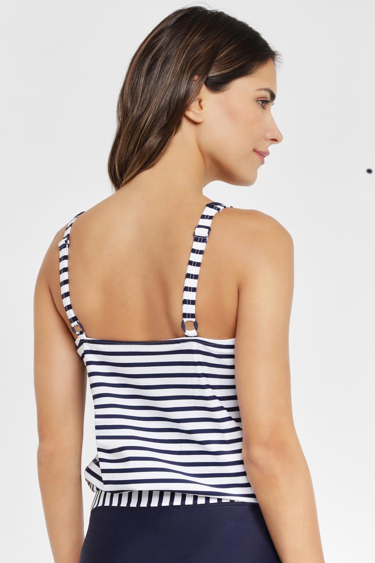 VENICE BEACH VENICE BEACH Bikini Oberteil Damen - marine-wei&szlig; - 5 | SportScheck