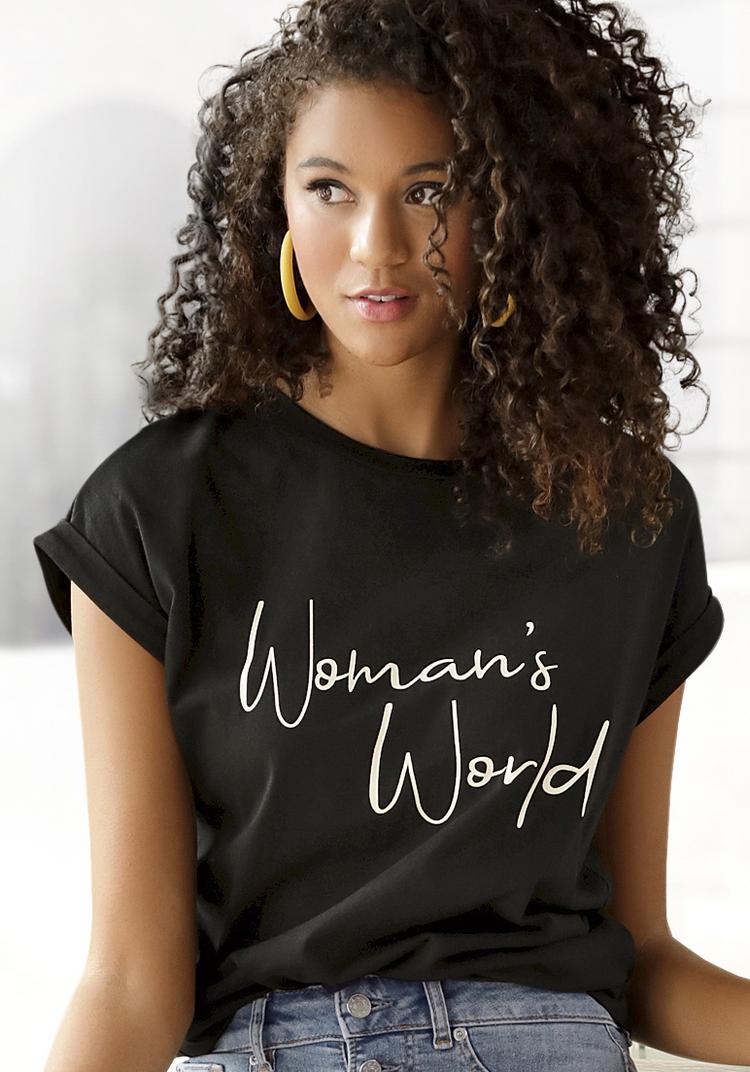 Lascana Lascana T-Shirt T-Shirt Damen - schwarz - 0 | SportScheck