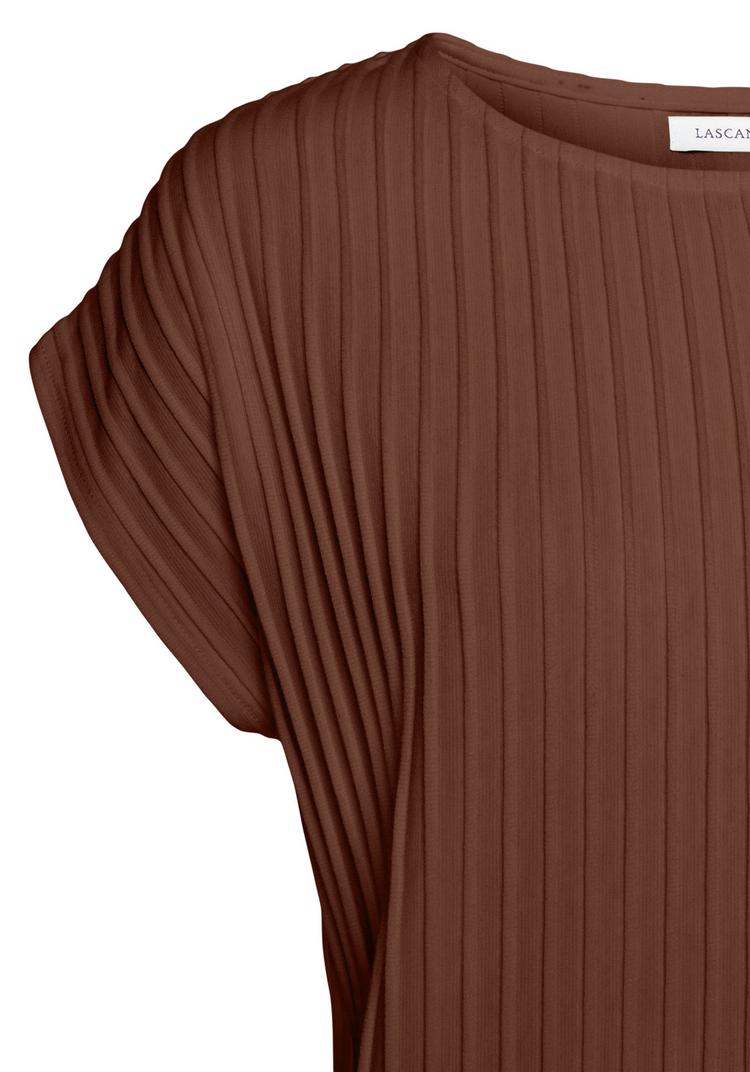 Lascana Lascana Kurzarmshirt T-Shirt Damen - rostbraun - 0 | SportScheck