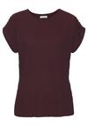 Lascana Kurzarmshirt T-Shirt Damen - bordeaux