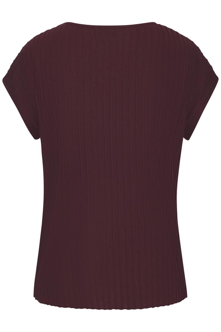 Lascana Lascana Kurzarmshirt T-Shirt Damen - bordeaux - 1 | SportScheck