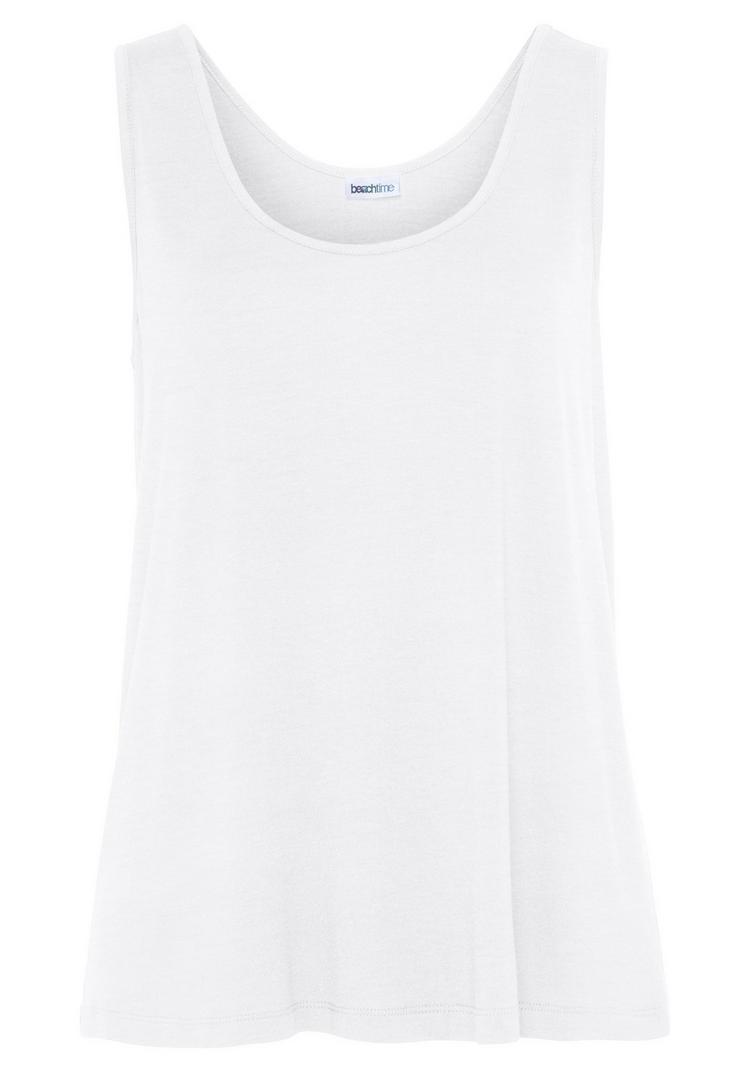 BEACH TIME BEACH TIME Tanktop Tanktop Damen - lila+wei&szlig; - 1 | SportScheck