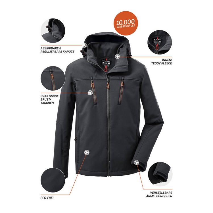 KILLTEC KILLTEC KOW 163 Softshelljacke Herren - schwarz - 1 | SportScheck