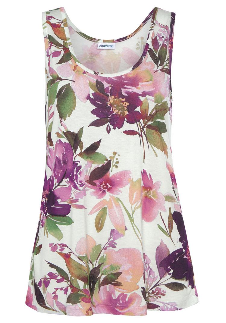 BEACH TIME BEACH TIME Tanktop Tanktop Damen - bunt - wei&szlig; - 4 | SportScheck