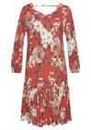 S.OLIVER Jerseykleid Jerseykleid Damen - koralle-bedruckt