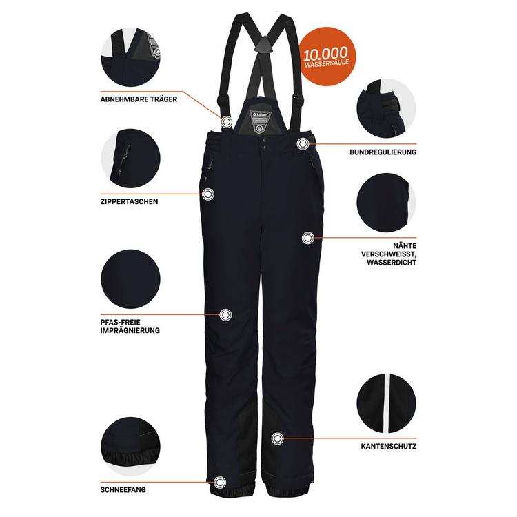 KILLTEC KILLTEC Skihose M&auml;dchen - schwarz - 10 | SportScheck