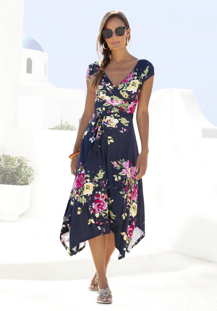 BEACH TIME BEACH TIME Jerseykleid Jerseykleid Damen - marine-bedruckt - 3 | SportScheck