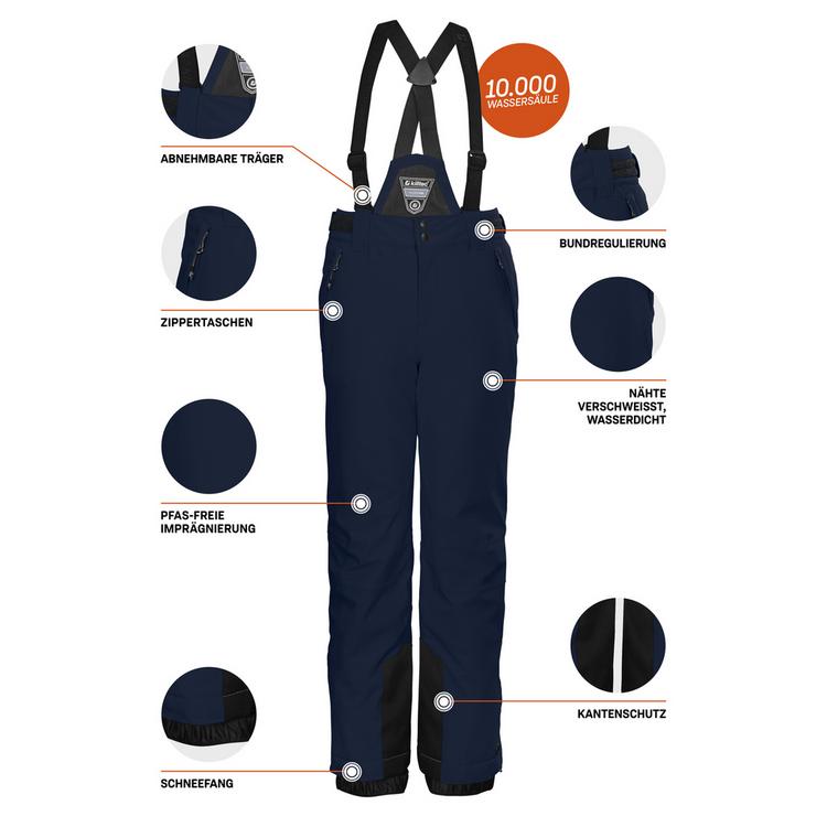 KILLTEC KILLTEC Skihose M&auml;dchen - dunkelnavy - 9 | SportScheck