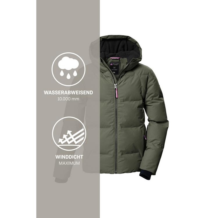 KILLTEC KILLTEC KOW 357 Steppjacke M&auml;dchen - moos - 10 | SportScheck