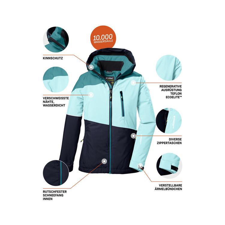KILLTEC KILLTEC KSW 331 Skijacke M&auml;dchen - mint - 10 | SportScheck