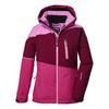 KILLTEC KSW 331 Skijacke M&auml;dchen - dunkel himbeere