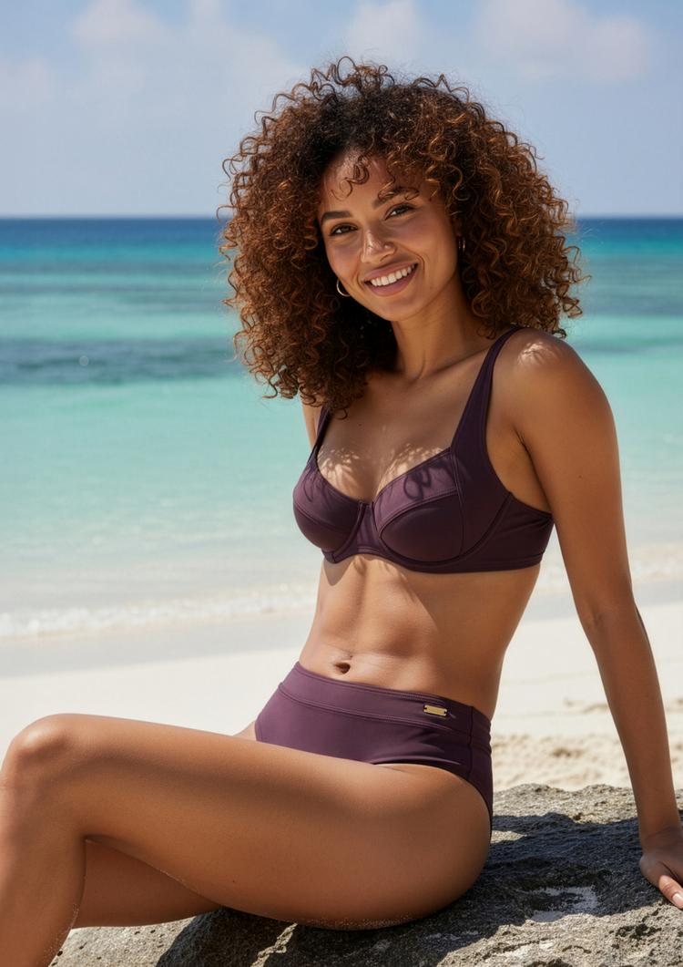 Lascana Lascana B&uuml;gel-Bikini-Top Bikini Oberteil Damen - aubergine - 3 | SportScheck