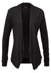 Lascana Shirtjacke Langarmshirt Damen - schwarz