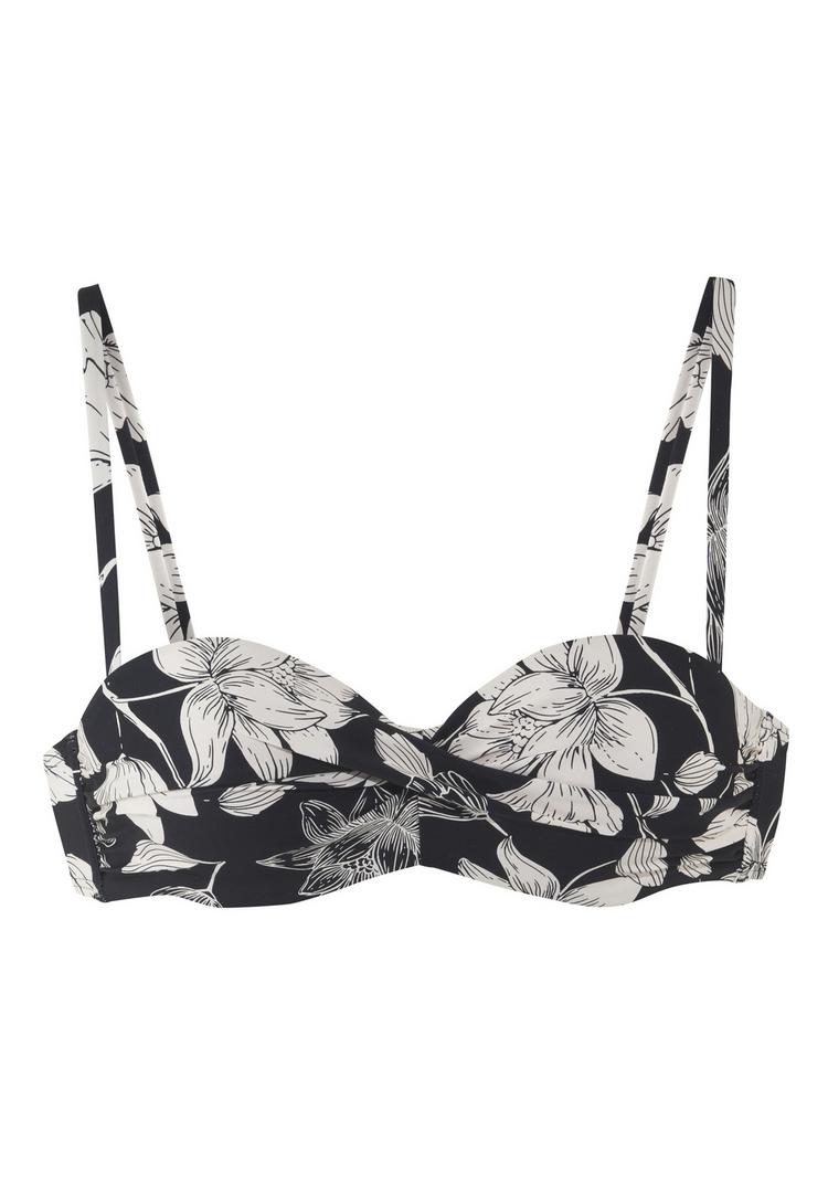 S.OLIVER S.OLIVER Bikini Oberteil Damen - black-cream - 0 | SportScheck
