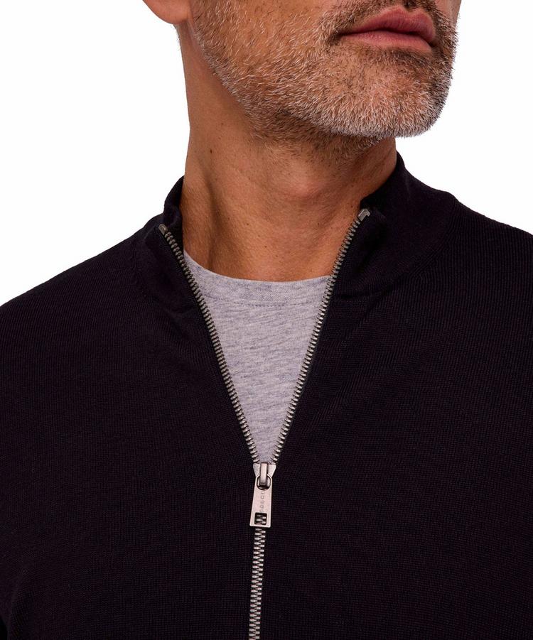 Falke Falke Merino X-Fine Zip Jacket Jacke Herren - black (3000) - 3 | SportScheck