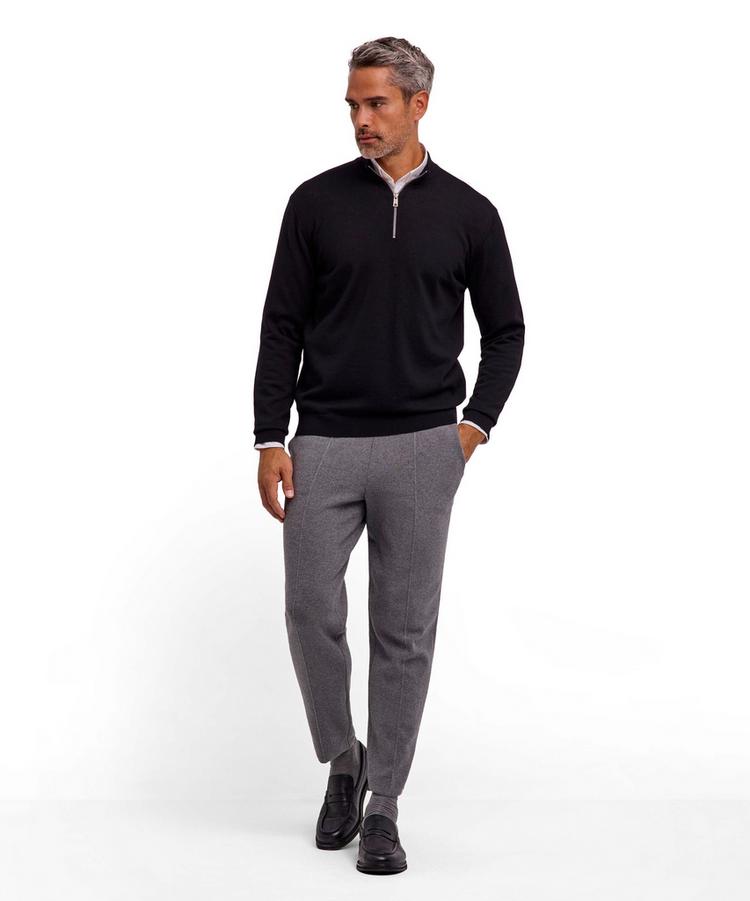 Falke Falke Merino X-Fine Half-Zip Strickpullover Herren - black (3000) - 1 | SportScheck