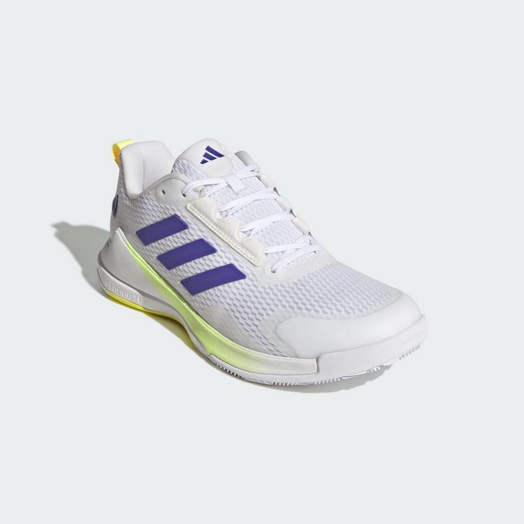 adidas adidas Novaflight 2 Indoor Schuh Hallenschuhe Herren - Cloud White / Pure Purple / Hi-Res Yellow - 3 | SportScheck
