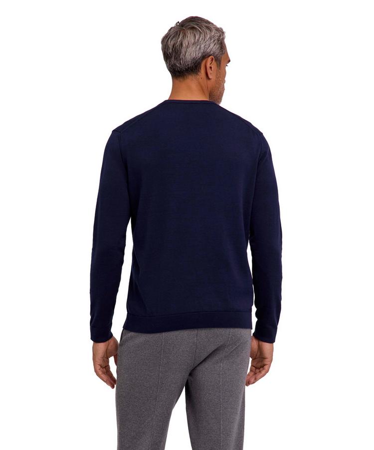 Falke Falke Cotton Crew Neck Strickpullover Herren - night sky (6437) - 0 | SportScheck