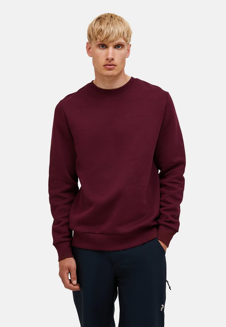 Peak Performance Peak Performance M Original Small Logo Crew Sweatshirt Herren - bordeauxrot - 1 | SportScheck