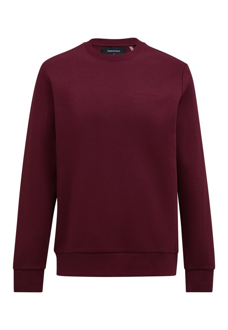 Peak Performance Peak Performance M Original Small Logo Crew Sweatshirt Herren - bordeauxrot - 0 | SportScheck