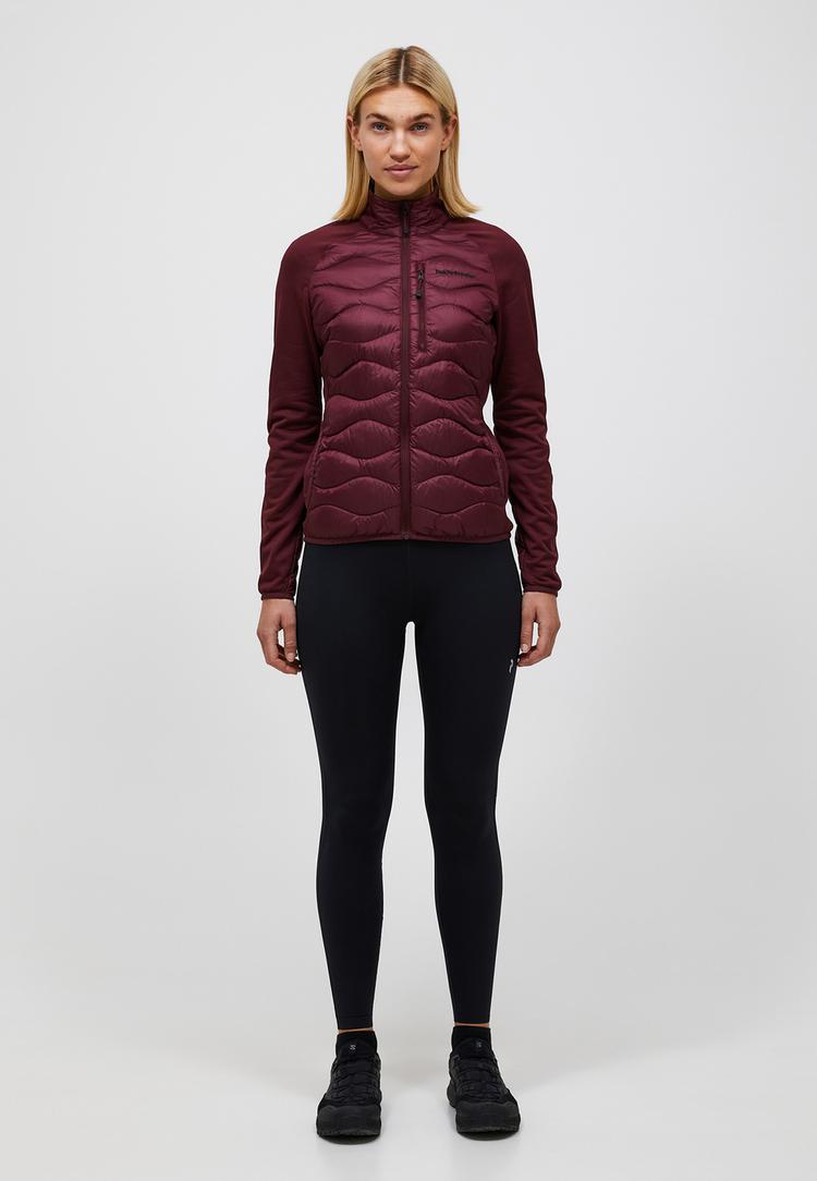 Peak Performance Peak Performance W Helium Down Hybrid Jacket Trainingsjacke Damen - bordeauxrot - 0 | SportScheck