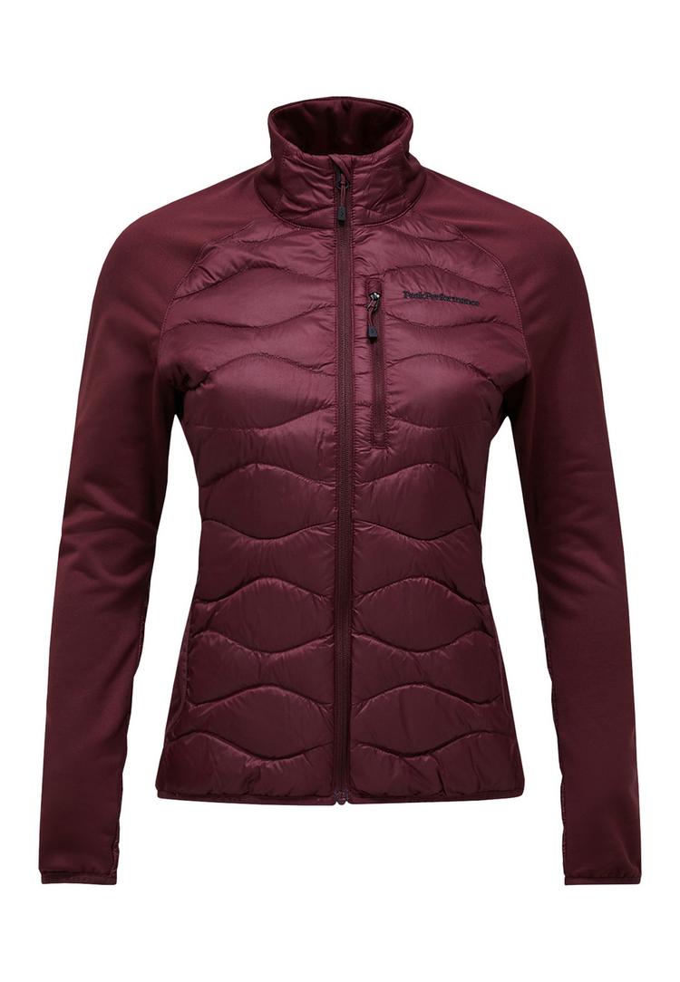 Peak Performance Peak Performance W Helium Down Hybrid Jacket Trainingsjacke Damen - bordeauxrot - 0 | SportScheck