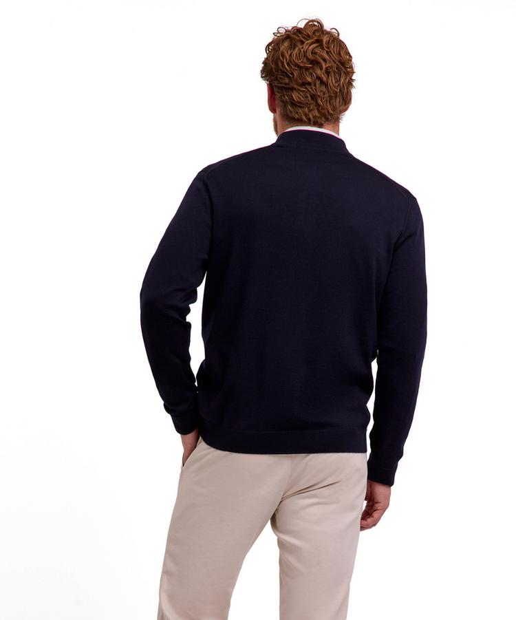 Falke Falke Merino X-Fine Half-Zip Strickpullover Herren - night sky (6437) - 0 | SportScheck