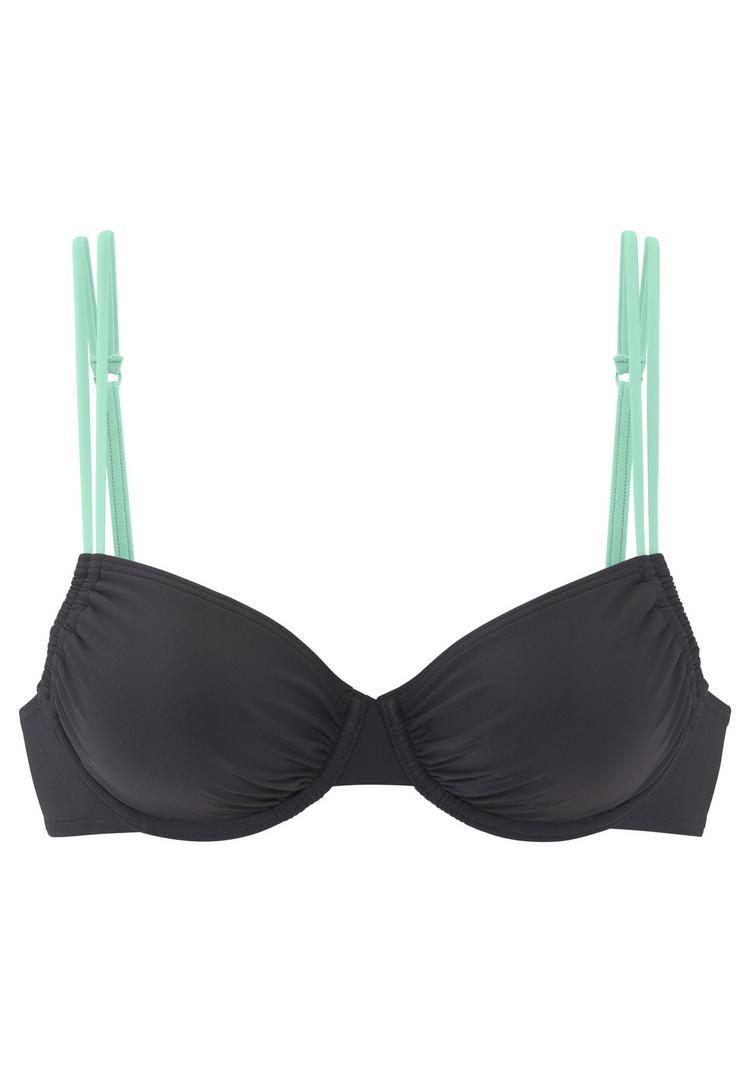 S.OLIVER S.OLIVER B&uuml;gel-Bikini-Top Bikini Oberteil Damen - anthrazit - 0 | SportScheck