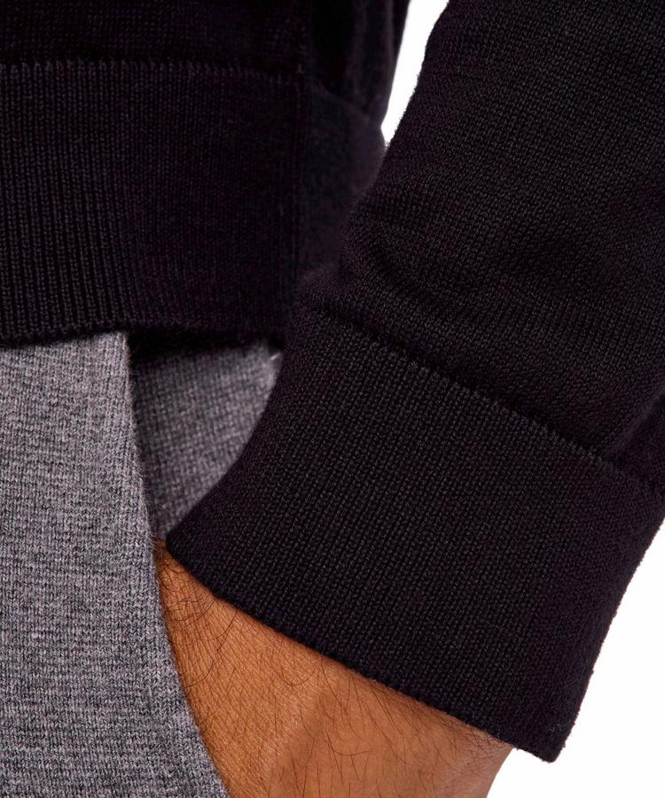Falke Falke Cotton Crew Neck Strickpullover Herren - black (3000) - 2 | SportScheck