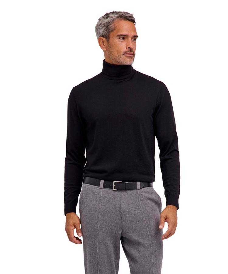Falke Falke Merino Ultrafine Roll Neck Strickpullover Herren - black (3000) - 0 | SportScheck