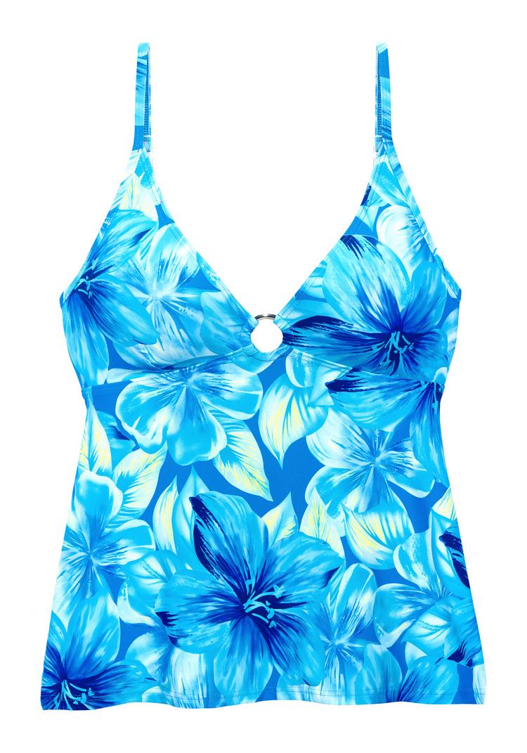 S.OLIVER S.OLIVER Tankini-Top Bikini Oberteil Damen - t&uuml;rkis bedruckt - 0 | SportScheck