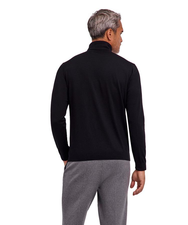 Falke Falke Merino Ultrafine Roll Neck Strickpullover Herren - black (3000) - 0 | SportScheck