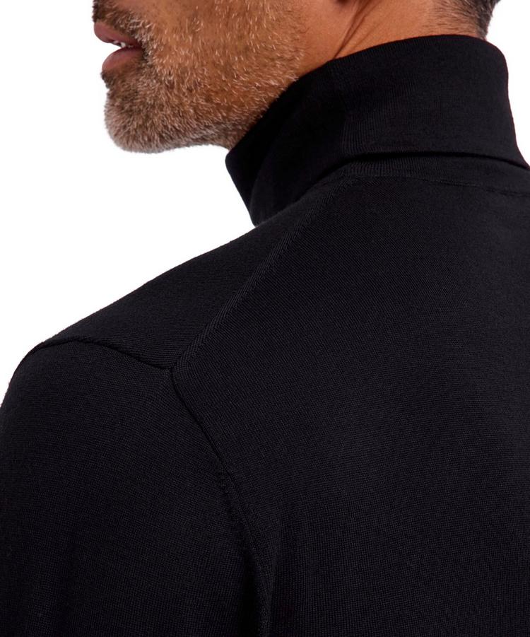 Falke Falke Merino Ultrafine Roll Neck Strickpullover Herren - black (3000) - 3 | SportScheck