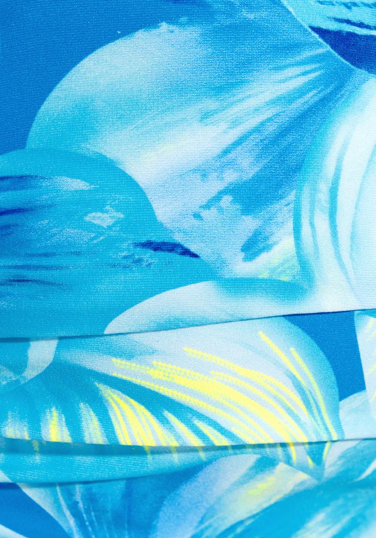 S.OLIVER S.OLIVER B&uuml;gel-Bandeau-Bikini-Top Bikini Oberteil Damen - t&uuml;rkis bedruckt - 2 | SportScheck