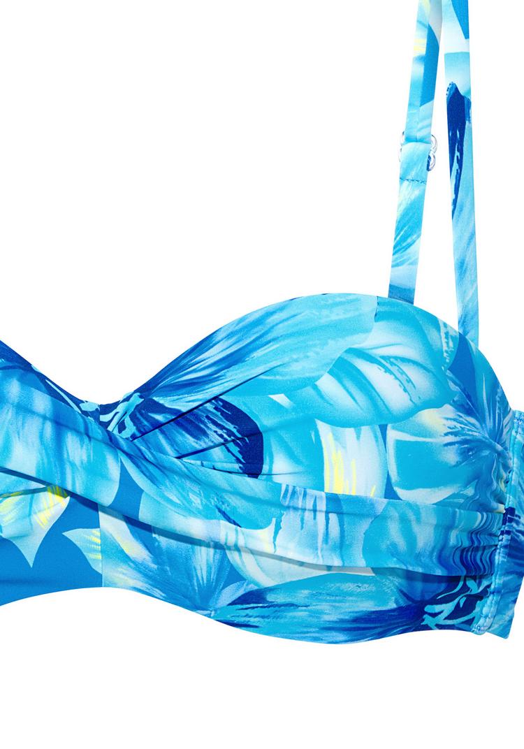 S.OLIVER S.OLIVER B&uuml;gel-Bandeau-Bikini-Top Bikini Oberteil Damen - t&uuml;rkis bedruckt - 4 | SportScheck
