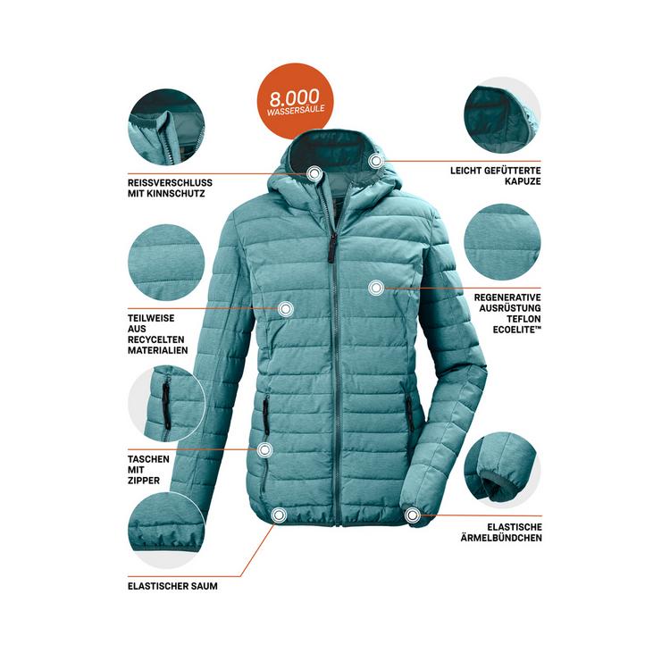 G.I.G.A. DX by killtec G.I.G.A. DX by killtec GW 49 WMN QLTD JCKT Softshelljacke Damen - Petrol2513 - 3 | SportScheck