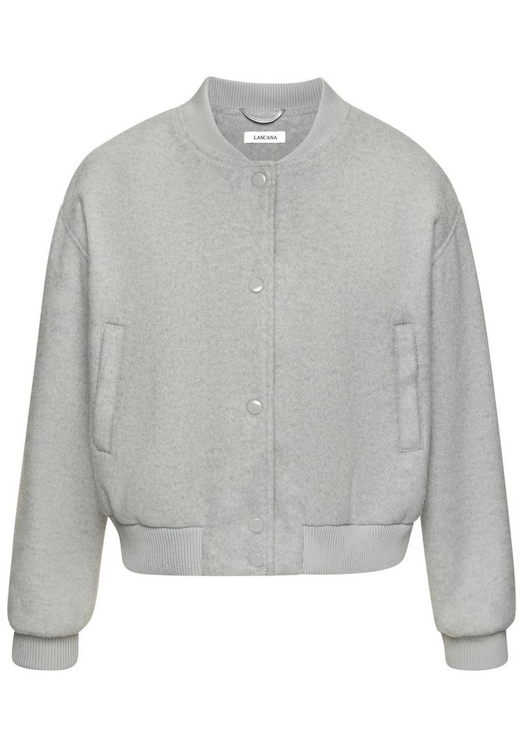 Lascana Lascana Bomberjacke Jacke Damen - grau meliert - 0 | SportScheck