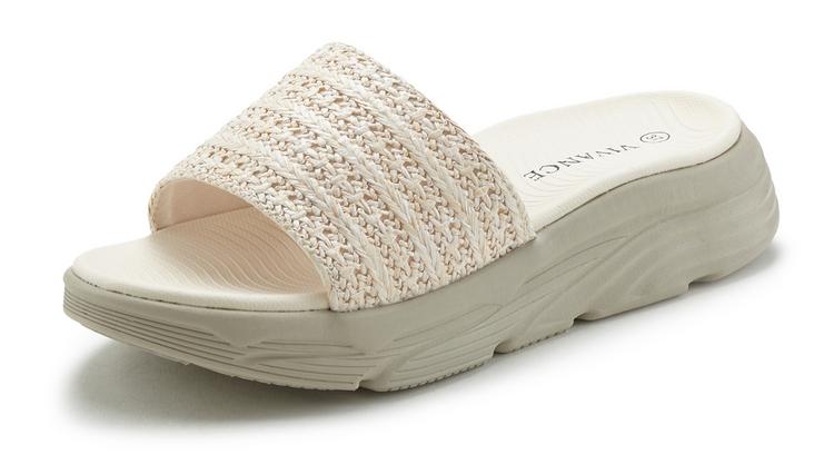 Vivance Vivance Pantolette Sandalen Damen - beige - 1 | SportScheck