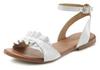 Lascana Sandale Sandalen Damen - wei&szlig;