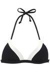 Lascana Triangel-Bikini-Top Bikini Oberteil Damen - schwarz-creme