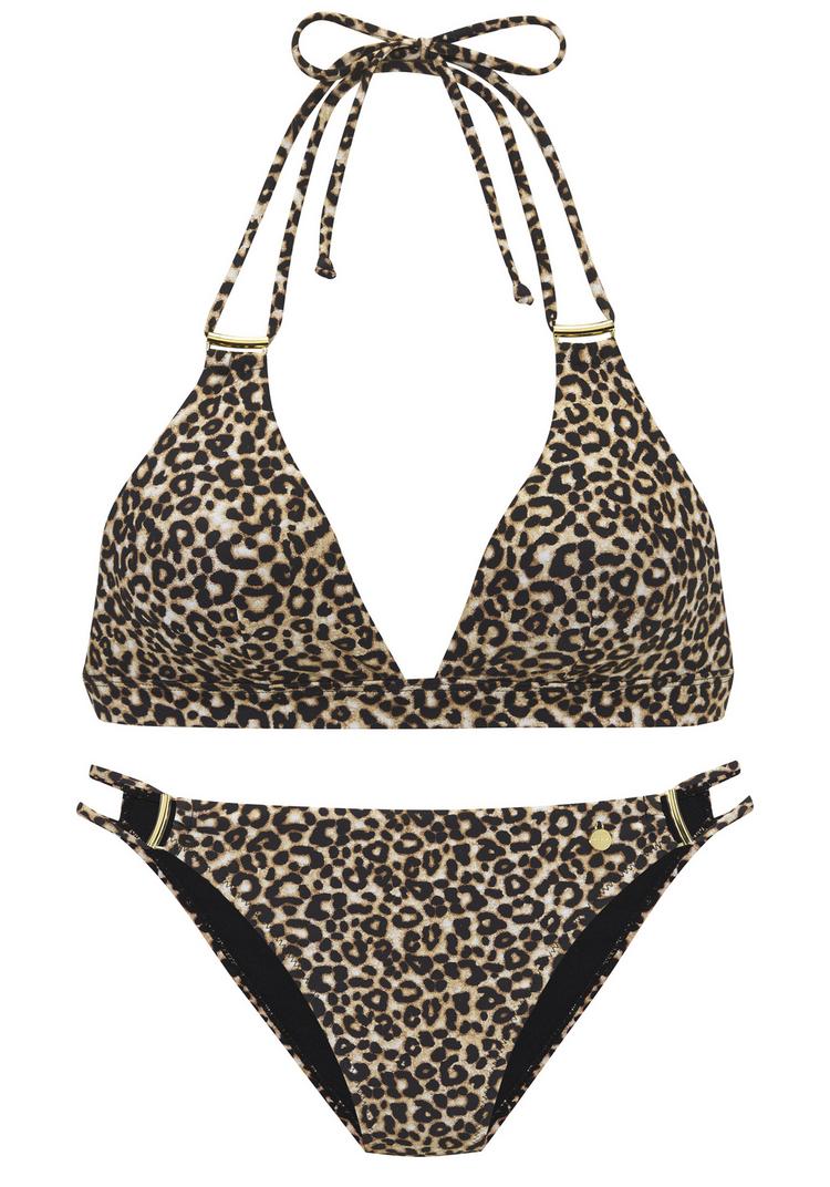 Lascana Lascana Triangel-Bikini Bikini Set Damen - leo bedruckt - 0 | SportScheck